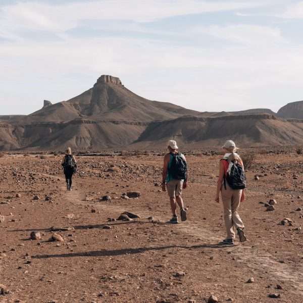 marche dans le désert Marocain