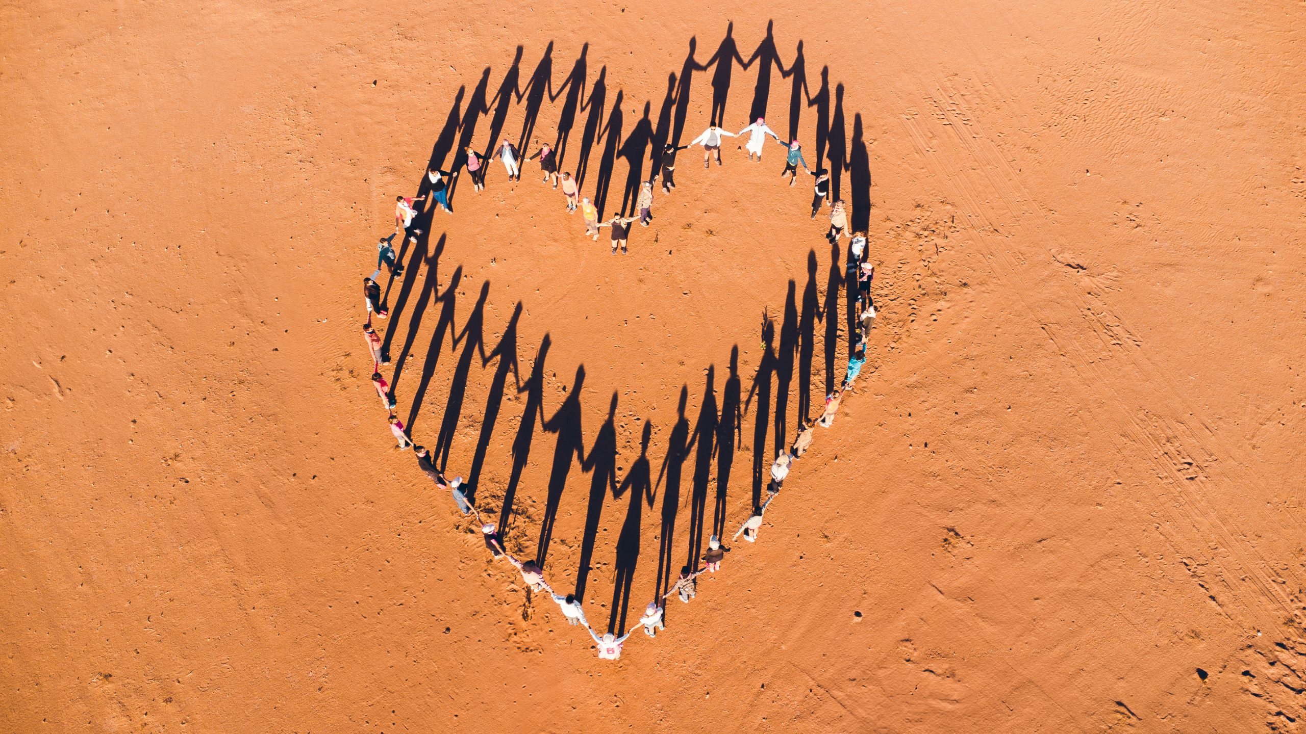 Coeur au milieu du désert